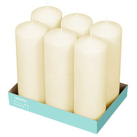 Bougie de hauteur 7x20cm Bougies de pilier décoratives géantes blanches bon marché