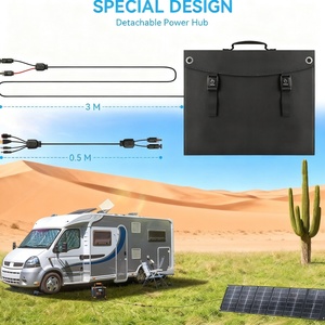 แผงโซลาร์เซลล์แบบพับได้ชนิดโมโนคริสตัลไลน์ 200W ประสิทธิภาพสูง ได้รับการรับรองมาตรฐาน TUV ประสิทธิภาพ 23.5% 32 เซลล์ น้ำหนัก 4.8 กก. ขายดี - Product Image 5