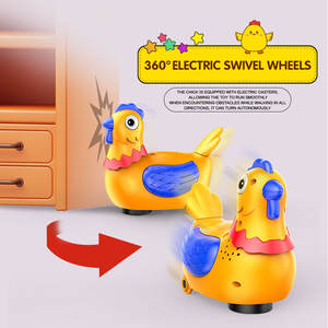 ベストセラーのインタラクティブな赤ちゃん用電子玩具、趣味、子供、男の子、女の子向けの教育玩具、光と音楽付きの鶏のおもちゃ - Product Image 4