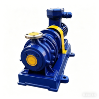 Bomba Centrífuga IHF65-40-200 de Hierro de Baja Presión para la Industria Química, 11KW, Revestida con Fluoroplástico, OEM