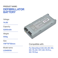 Batería LI24I001A para Mindray D2 D3 DC-60 DC-70 DC-70T DC-70 Pro DC-70 Exp 022-000034-00 LI24I005A 115-062369-00 115-007858-00