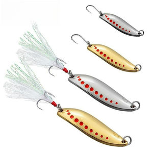 3,5g/5g/7g/10g/15g/20g cuchara de pesca señuelo reflectante sanguijuela lentejuelas fortalecer gancho tiro largo hundimiento cebo falso - Product Image 1