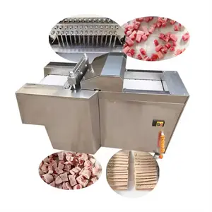 USA Frozen small electric meat cutter machine cube automatic chicken cutting machine goat dicer beef meat cutting machine price