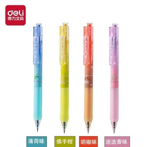 Stylo gel parfumé Deli 0,5 mm à activation par pression pour l'écriture et la signature des étudiants - Product Image 1