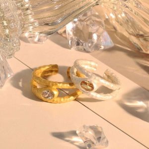 <span class=keywords><strong>Anello</strong></span> a Doppio Strato in <span class=keywords><strong>Argento</strong></span> Sterling 925 con Zirconia Cubica Ovale di Chris April per Donne - Product Image 5