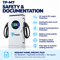 Chargeur de véhicule électrique extérieur TPSON TP-M7, sur pied, 120/160/180/240 kW, OCPP1.6J, protection électrique complète