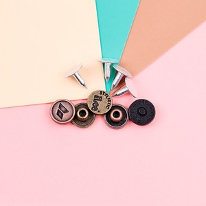 Decorative Metal <strong>Custom</strong> logo <strong>Button</strong> Pant Pocket Buckle Denim DIY Rivets <strong>Buttons</strong> Shank <strong>Button</strong> for Jeans - Product Image 4