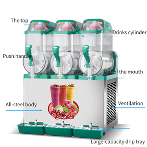 Machine <span class=keywords><strong>à</strong></span> glace pilée hygiénique <span class=keywords><strong>à</strong></span> rotation automatique en acier inoxydable <span class=keywords><strong>à</strong></span> trois cylindres pour cafés <span class=keywords><strong>et</strong></span> buffets - Product Image 3