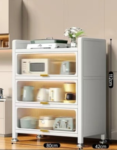 Estante Escurridor Metálico de 5 Niveles Tipo Cajón para Cocina, Organizador de Platos y Cubiertos - Product Image 5