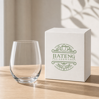 Verre à champagne simple de 300 ml et 400 ml, en forme d'œuf, sans col, grande capacité