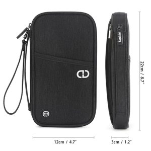 Cartera de viaje con bloqueo RFID, de nailon, con cremallera, antirrobo, para tarjetas, para viajes - Product Image 5