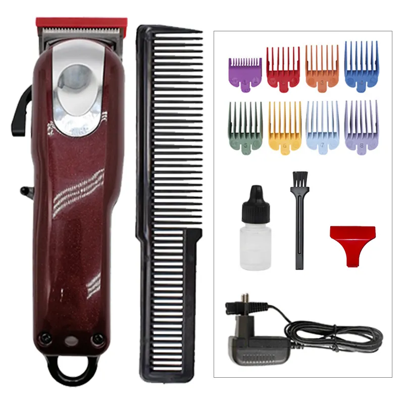 In Stock Strong Power Best Professional Barber Manufacturer Hair Cut Machine Rechargeable Cordless Trimmer Electric Hair Clipper