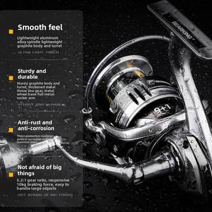 威禾 20公斤 拖曳力 1000-6000 #    旋转渔线轮 9+1BB 不锈钢轴承海钓渔线轮 - Product Image 4