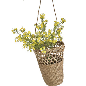 Bouquet de fleurs artificielles en soie Gypsophile Jaune Blanc Rose Violet Bleu pour Mariage et Décoration Intérieure Réutilisable Haute Simulation - Product Image 5