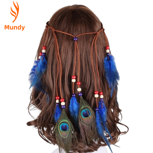 Diadema de Plumas Ecológica para Desfiles Culturales, Ferias Renacentistas, Retiros de Yoga, Fotografía de Boudoir, Recitales de Danza y Desfiles de Festivales - Product Image 5