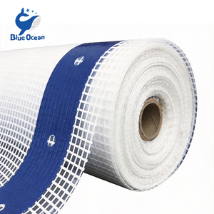 Bâche de protection Damary en tissu grillagé PE ignifuge et écologique, renforcée en plastique, pour usage en construction - Product Image 3