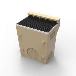 Fosses de <span class=keywords><strong>puisard</strong></span> à capacité de charge élevée avec grilles en <span class=keywords><strong>fonte</strong></span> ductile couvrant la chambre d'inspection de gouttière en béton polymère - Product Image 1
