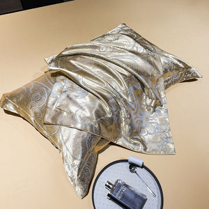 Luxury Sain <strong>Bedsheets</strong> Bedlinen Duvet Cover Pillowcases Luxurious Satin Damask Bedding Set Exquisite Satin Jacquard Weave - Product Image 5