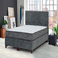 Lit ottoman moderne de taille Queen avec rangement Mobilier de maison bon marché en bois de pin massif pour la maison et l'hôtel Lit élégant au design