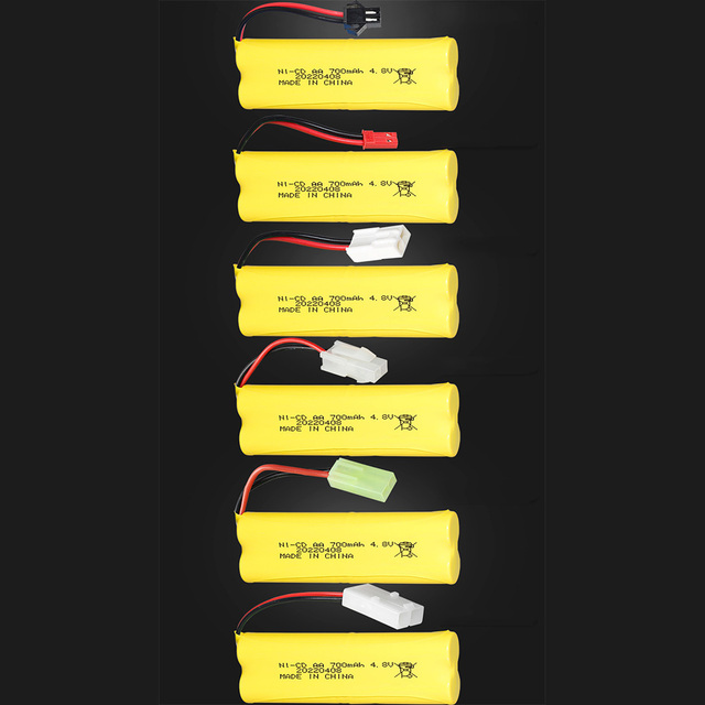 Free Sample NI-CD 4.8v Battery AA 700mAH Nicd AA Rechargeable Battery Pack for RC Toys Batteries