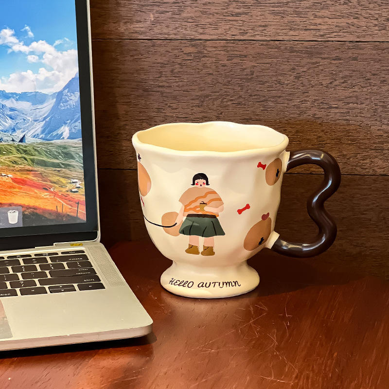 Fille de thé au lait