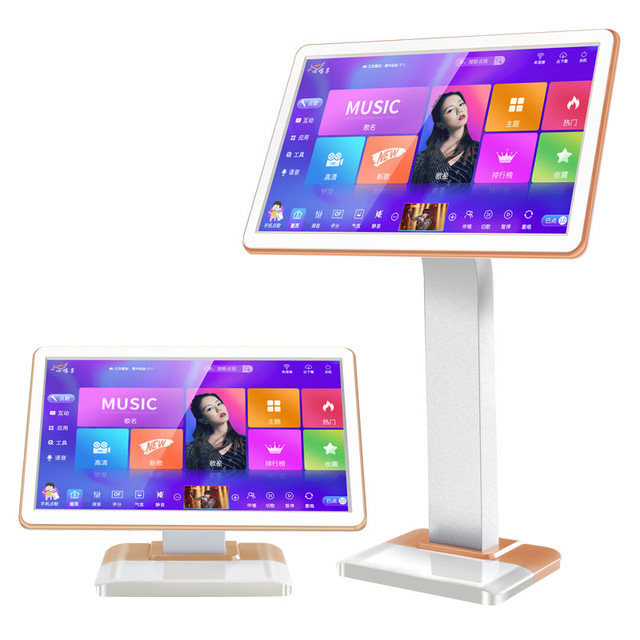 Professional 19-Inch Touch Screen Home Karaoke Machine Music Player With Comprehensive Song Library