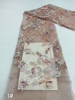 Tissu en maille tissée écologique de haute qualité, léger et orné de paillettes, pour vêtements de mariage et costumes de spectacle