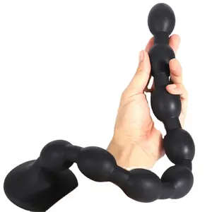 Silikon uzun Anal boncuk 8 topları derin popo fiş vajina prostat stimülasyon genişletici anüs topu yetişkin seks oyuncakları