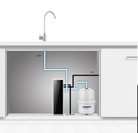 Purificateur d'eau RO ultra-plat à installer sous l'évier |   Robinet LED intelligent avec écran rotatif |   Testeur TDS et alerte de changement de filtre