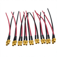 Cable de alimentación de silicona de 18AWG con extremo único estañado XT30U-F hembra de longitud personalizada, OEM para hobby RC y almacenamiento de energía