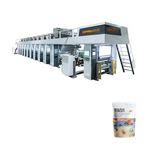 High Color Reproduction Printing High Speed Electronic Shaft Rotogravure Printing Machine