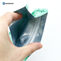 Sachets d'emballage pour grains de café en aluminium imprimés sur mesure en usine, à fond plat, avec valve et fermeture éclair