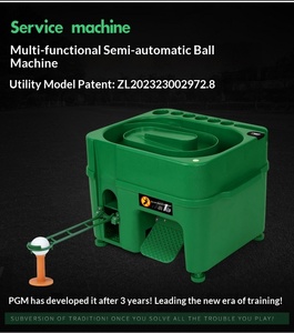 Golf Multi Functional Semi Automatic Serving Machine with Ball <b>Rod</b> Rack - Product Image 4