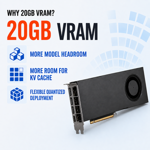 Tarjeta de Video para PC RTX 3080 20GB GDDR6X 320 Bit en Stock, Interfaz PCIe, GPU de Alto Rendimiento para Juegos, Inferencia de IA y Renderizado - Product Image 2