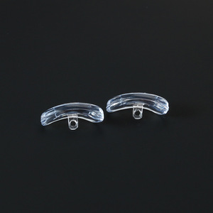 Coussinets de nez transparents en forme d'arc pour lunettes de vue et de soleil, pièces de rechange en plastique antidérapantes, modèle 8656 - Product Image 1