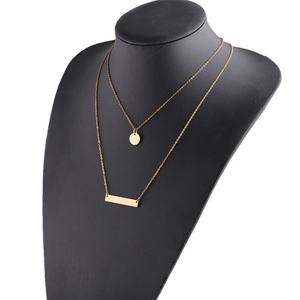 Nouveau design 2024 – Collier vierge en acier inoxydable plaqué or, anti-ternissement, pour gravure – Vente en gros - Product Image 5