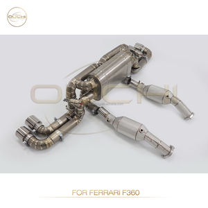 Ferrari tam Set egzoz sistemi Ferrari F360 için 2000-2005 3.6 V8 susturucu vanalar Catback egzoz iniş borusu performans parçaları ile - Product Image 6