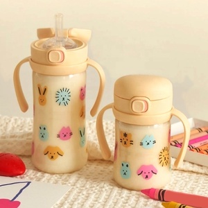 Customize PPSU Baby Straw Cup Spill Proof Toddler Drinking Cup with Handle Baby Water <b>Bottle</b> Training Cup BPA Free - Product Image 2