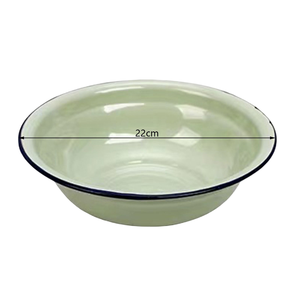 Simple & Plain Metal <b>Enamel</b> <b>Bowl</b> Set Sustainable Porcelain Steel Clay Popcorn <b>Bowl</b> Dishes For Camping Food Popcorn Serving - Product Image 2