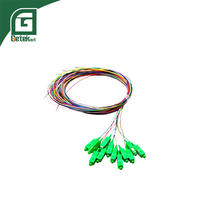 GETEKnet OEM ODM Fibra Optica Singlemode Multimode 12core LC SC FC E2000 APC UPC 1 12 Core Colorful Fiber Optic Pigtail