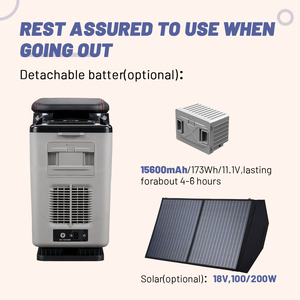 Réfrigérateur portable <span class=keywords><strong>Alpicool</strong></span> CF15 à zone unique, 12V AC/DC, double usage, congélateur, compresseur électrique, pour camping et voiture - Product Image 5