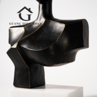 Décoration intérieure d'hôtel, bureau, accessoires décoratifs modernes, simplicité, luxe, ornements, table, résine, figurine humaine artistique, décoration de la maison