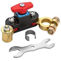 Interrupteur de déconnexion de batterie 12V-48V 275A - Interrupteur universel de coupure de batterie pour voiture, camping-car, bateau, camion, marine, VTT