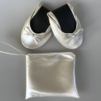 Chaussons plats jetables pliables pour mariage, printemps-été, à bride réglable, à enfiler, pour après-fête, vente en gros