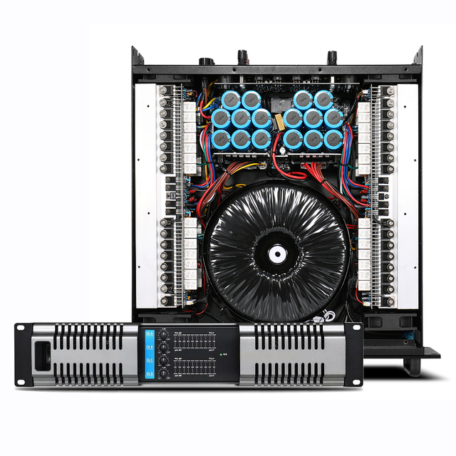 Low Price 2U 4*800W Professional Amplifier Good Quality 4 Channel Class H Audio System Sound Power Amplifier