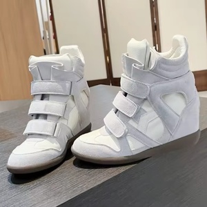 High Quality Unisex High <b>Top</b> Casual Shoes Soft Bottom Height Increasing <b>Walking</b> Shoes New Arrival Suede Leather Fashion Sneakers - Product Image 4