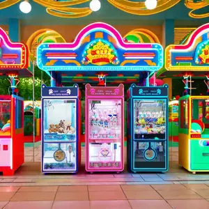 Puppen-Fang-Spiel Krähen-Klar-Maschine Arcade Münzbetriebene Bären-Klar-Maschine mit Rechnungseingang