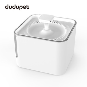 Fontaine à eau électrique Dudupet pour chiens et chats, en plastique blanc, filtre à circulation automatique, conception détachable - Product Image 5