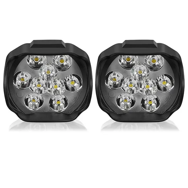 Faro antiniebla para motocicleta, foco LED para Moto, ATV, 12V, faro blanco DRL para coche