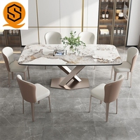 Ensemble de table à manger au design moderne, table basse, tables et chaises pour centre commercial, restaurant, magasin